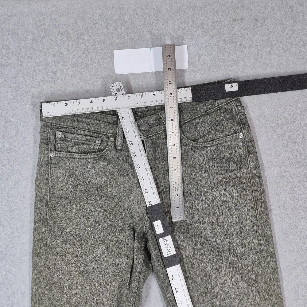 Levi's 511 Men Jeans 31X30 Green Denim 29.5